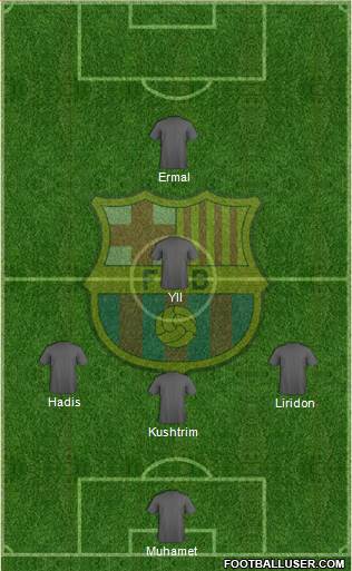 F.C. Barcelona Formation 2014
