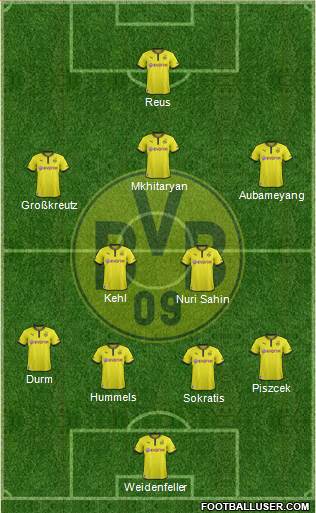 Borussia Dortmund Formation 2014