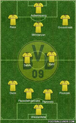Borussia Dortmund Formation 2014