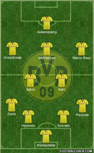 Borussia Dortmund Formation 2014