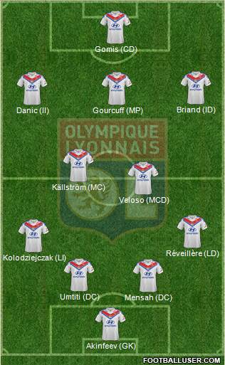Olympique Lyonnais Formation 2014
