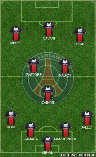 Paris Saint-Germain Formation 2014