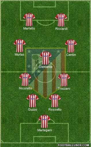Atlético Madrid B Formation 2014
