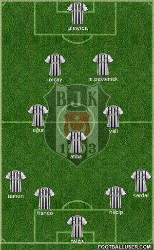 Besiktas JK Formation 2014