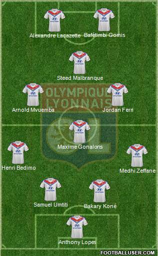 Olympique Lyonnais Formation 2014