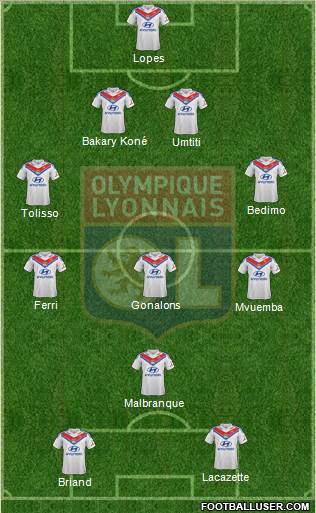 Olympique Lyonnais Formation 2014