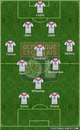 Olympique Lyonnais Formation 2014
