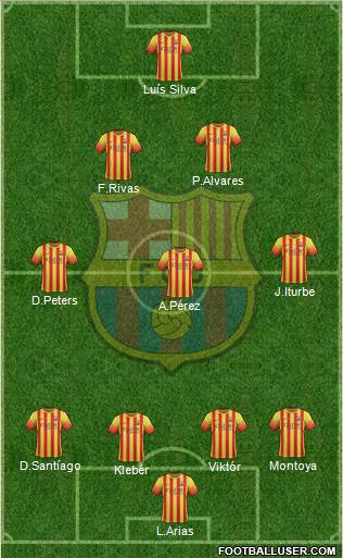 F.C. Barcelona Formation 2014