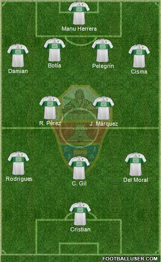 Elche C.F., S.A.D. Formation 2014