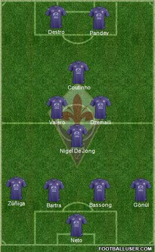 Fiorentina Formation 2014