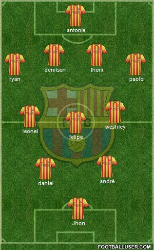 F.C. Barcelona Formation 2014