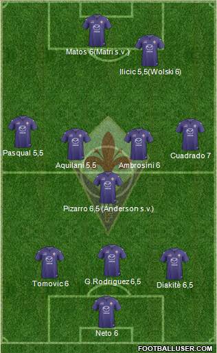Fiorentina Formation 2014