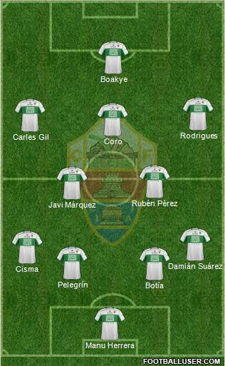 Elche C.F., S.A.D. Formation 2014