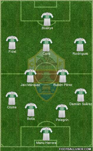 Elche C.F., S.A.D. Formation 2014