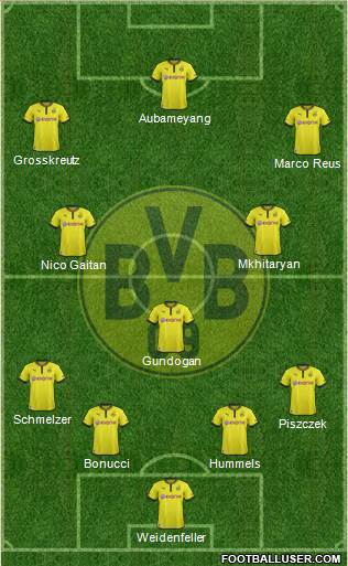 Borussia Dortmund Formation 2014