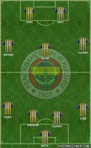 Fenerbahçe SK Formation 2014