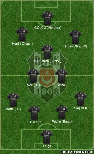 Besiktas JK Formation 2014