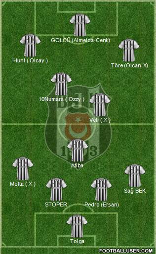 Besiktas JK Formation 2014