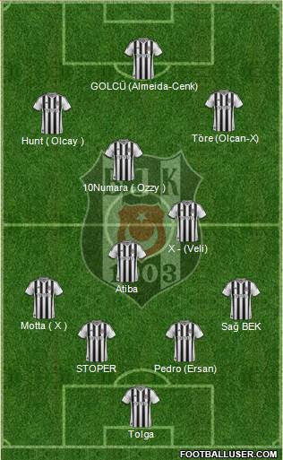 Besiktas JK Formation 2014