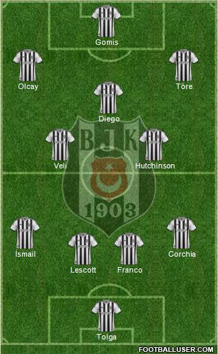 Besiktas JK Formation 2014