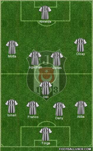Besiktas JK Formation 2014