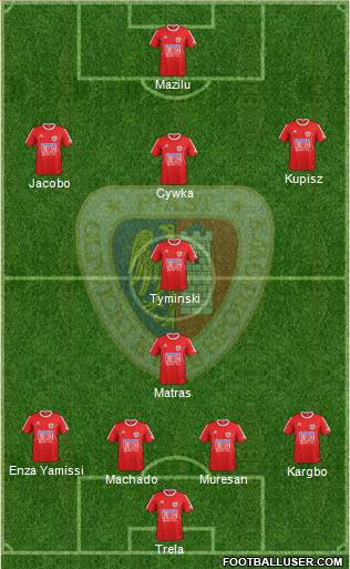 Piast Gliwice Formation 2014