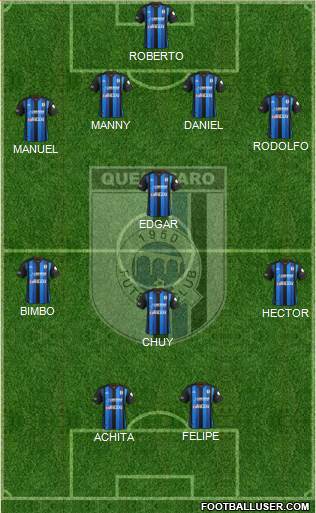 Club de Fútbol Gallos Blancos Formation 2014