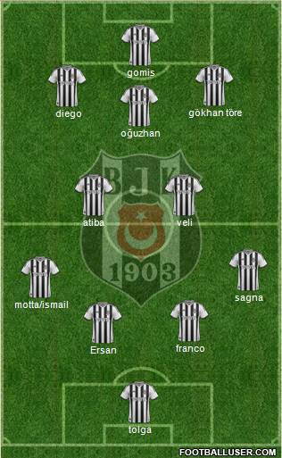 Besiktas JK Formation 2014
