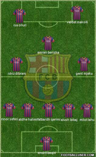 F.C. Barcelona Formation 2014