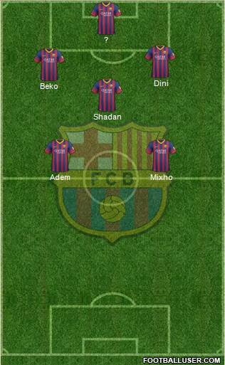 F.C. Barcelona Formation 2014