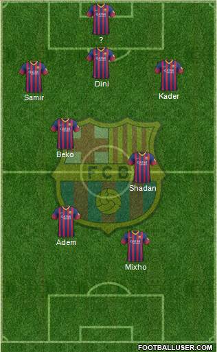 F.C. Barcelona Formation 2014