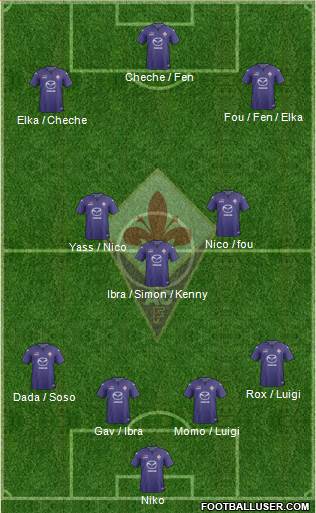 Fiorentina Formation 2014