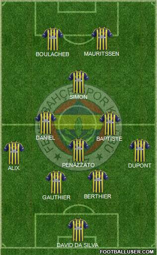 Fenerbahçe SK Formation 2014