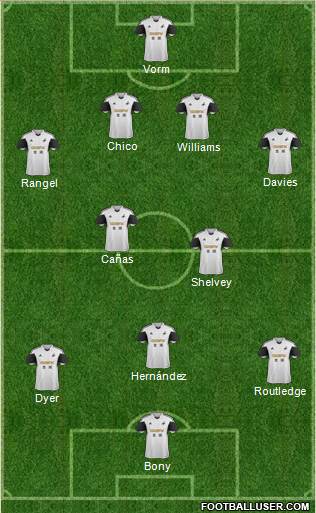 Swansea City Formation 2014