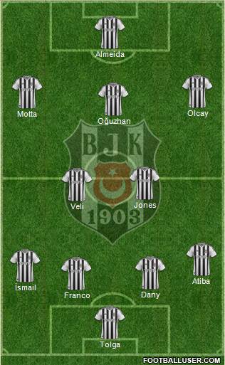 Besiktas JK Formation 2014
