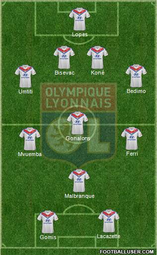 Olympique Lyonnais Formation 2014