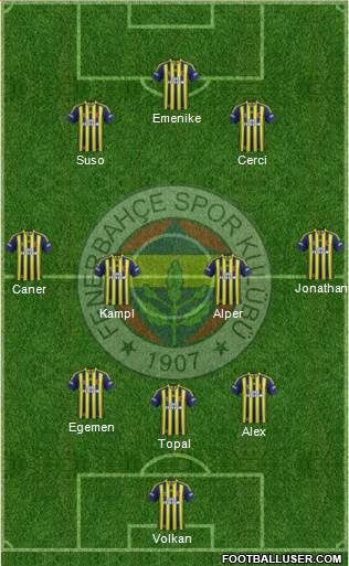 Fenerbahçe SK Formation 2014