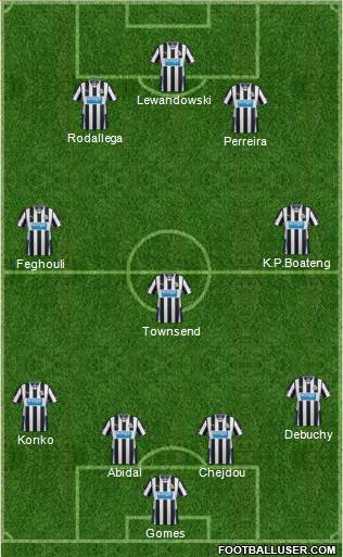 Newcastle United Formation 2014