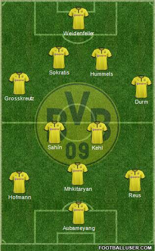 Borussia Dortmund Formation 2014
