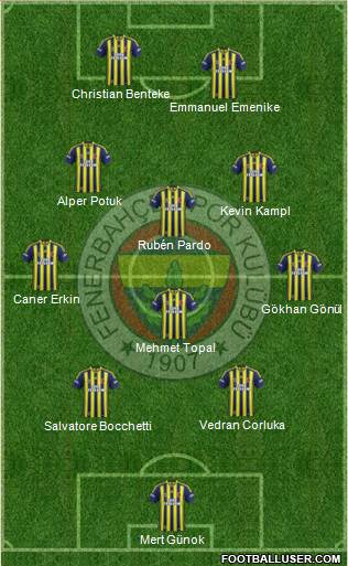 Fenerbahçe SK Formation 2014