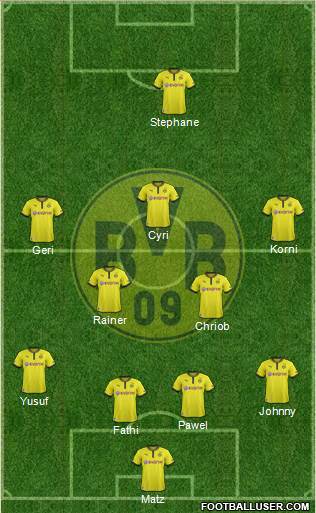Borussia Dortmund Formation 2014