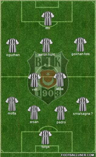 Besiktas JK Formation 2014