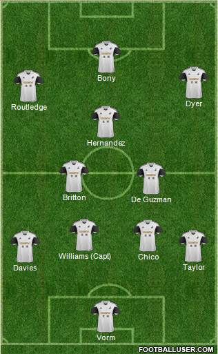 Swansea City Formation 2014