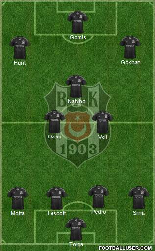Besiktas JK Formation 2014