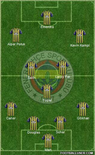 Fenerbahçe SK Formation 2014