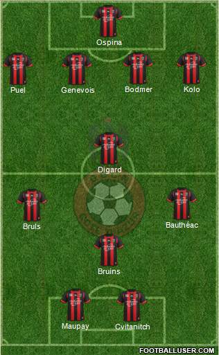 OGC Nice Côte d'Azur Formation 2014