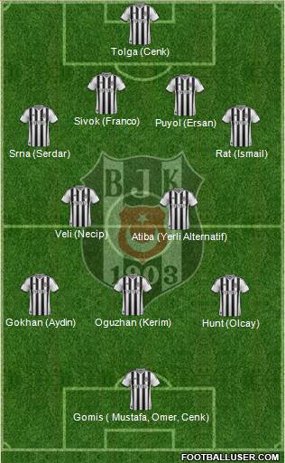 Besiktas JK Formation 2014