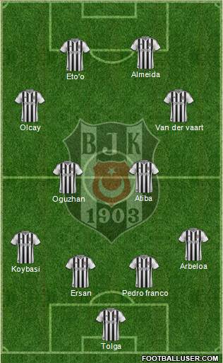 Besiktas JK Formation 2014