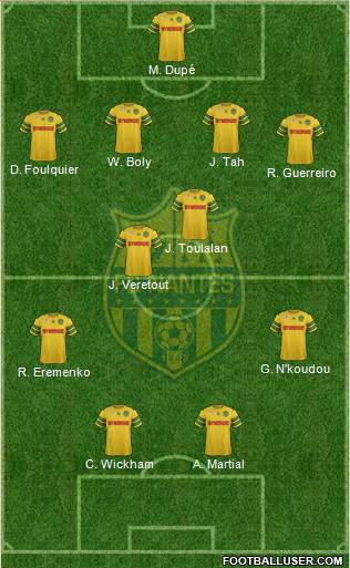 FC Nantes Formation 2014