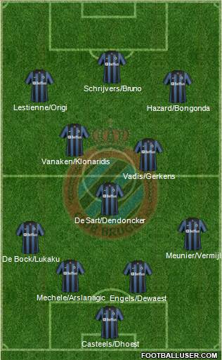 Club Brugge KV Formation 2014
